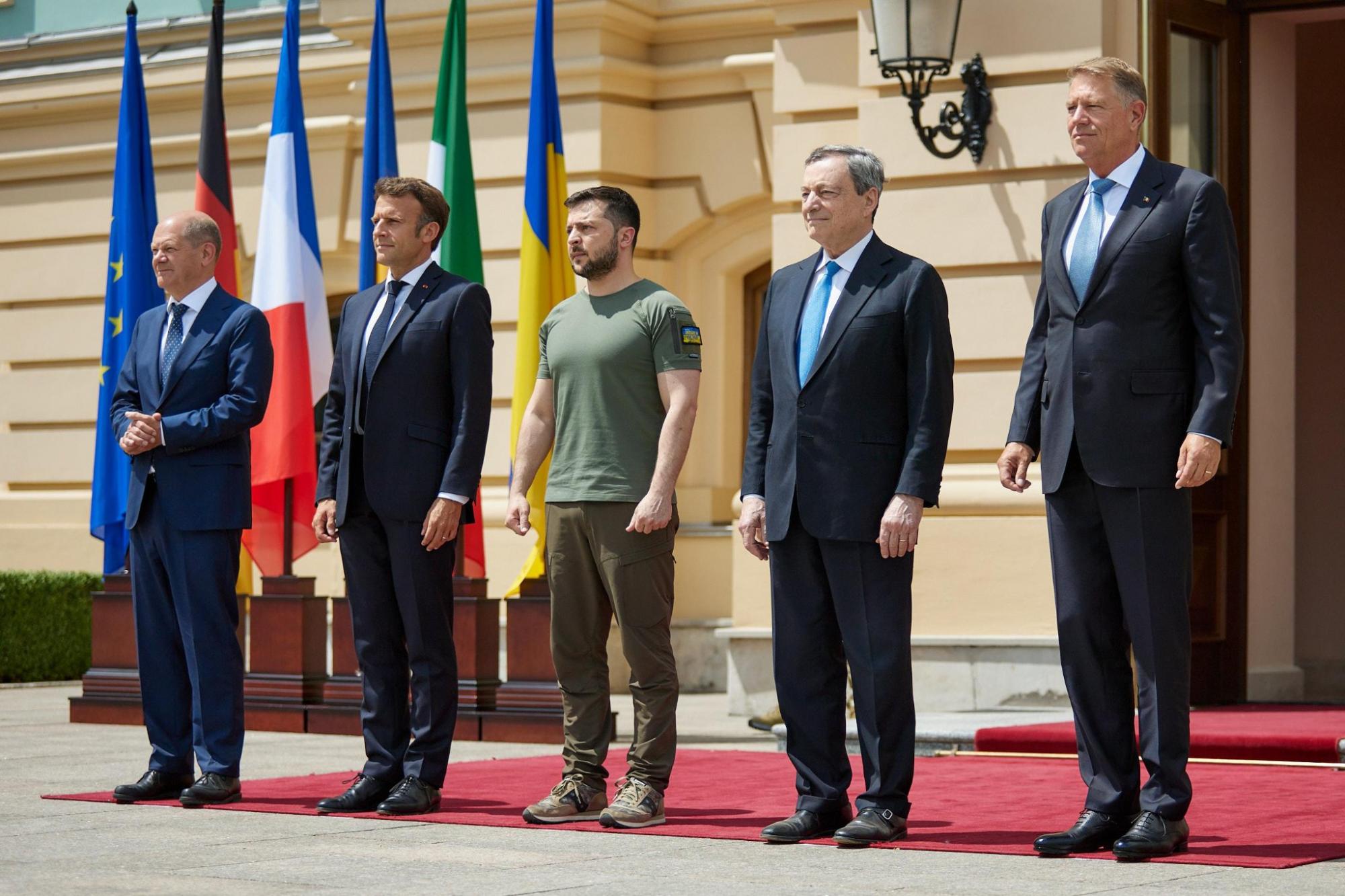 Зеленський зустрівся з лідерами Франції, Німеччини, Італії та Румунії. ФОТО
